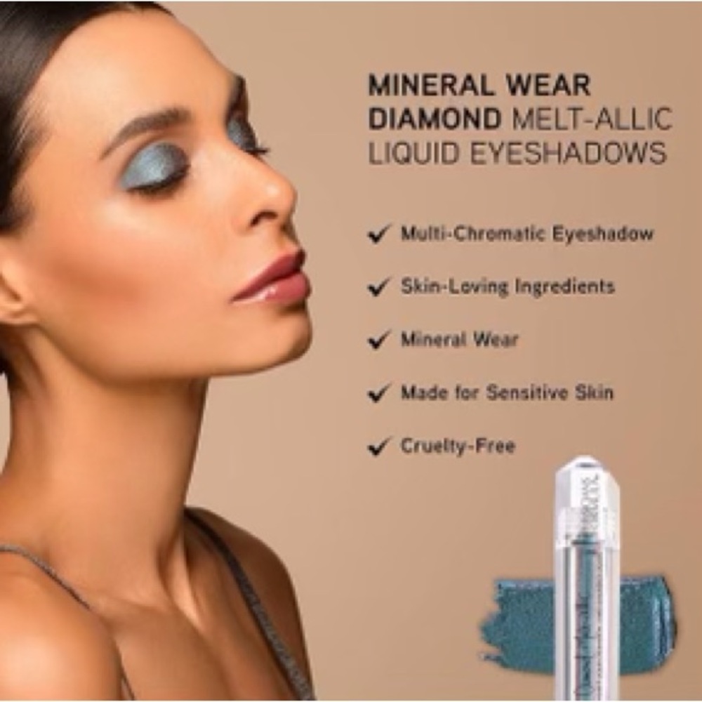 Cream Eyeshadow By Physicians Formula Mineral Wear Diamond Metallic Liquid Blue